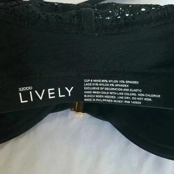 Lively 32DDD front close lightly padded underwire Bra Set - Picture 6 of 6